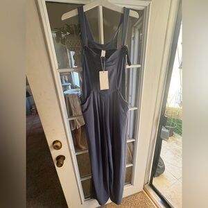 HALARA Blue Jumpsuit with Adjustable Straps
